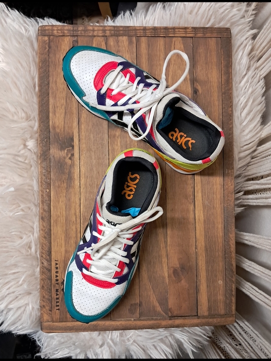 Asics Shoes - ASICS Gel-Lyte V White Multi-Color Sneaker Size 7.5